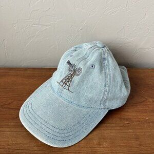 Vintage Baseball Cap Embroidered Windmill 90s Denim Sun Cap classic preppy 90s